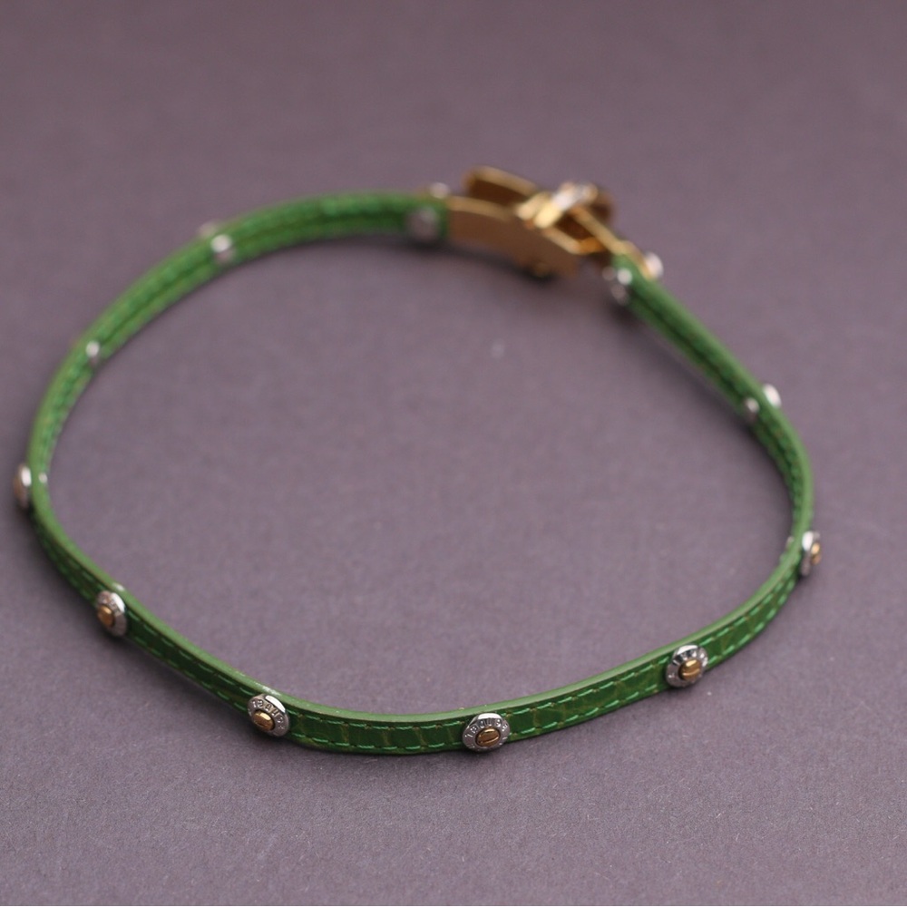 Henri Bendel Green Leather Collar